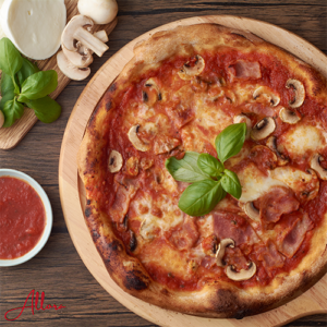 Ham and mushrooms Logo